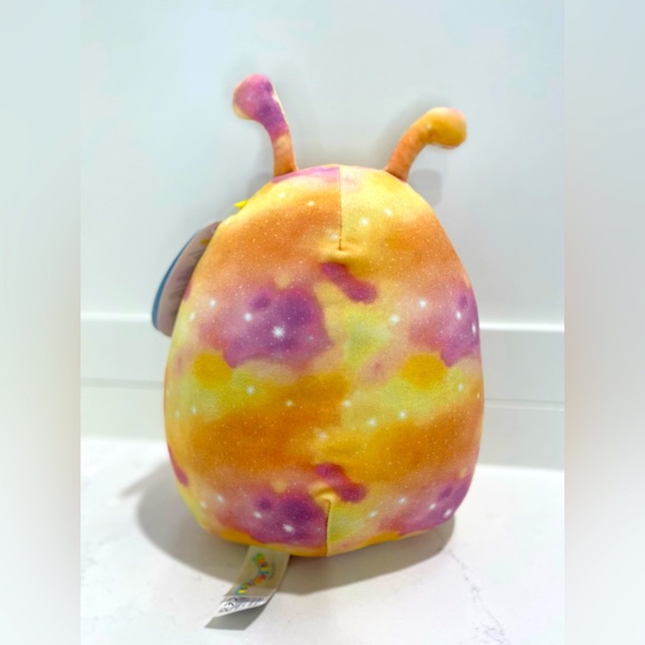 Helmut the Alien Squishmallows 8” NWT eating an ice cream cone marbled orange - Picture 4 of 5